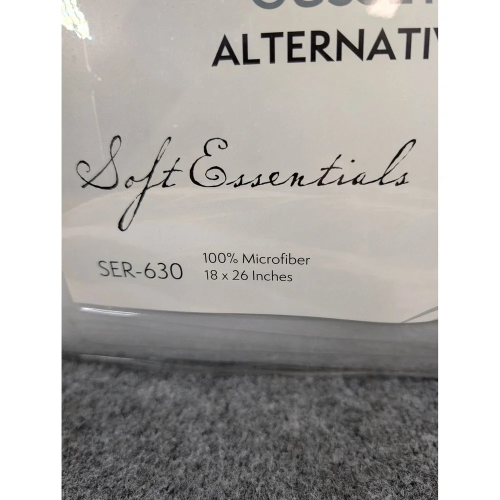 Serenity Home Queen Gusseted Down Alternative Pillow Set White SER-630 2 Pack